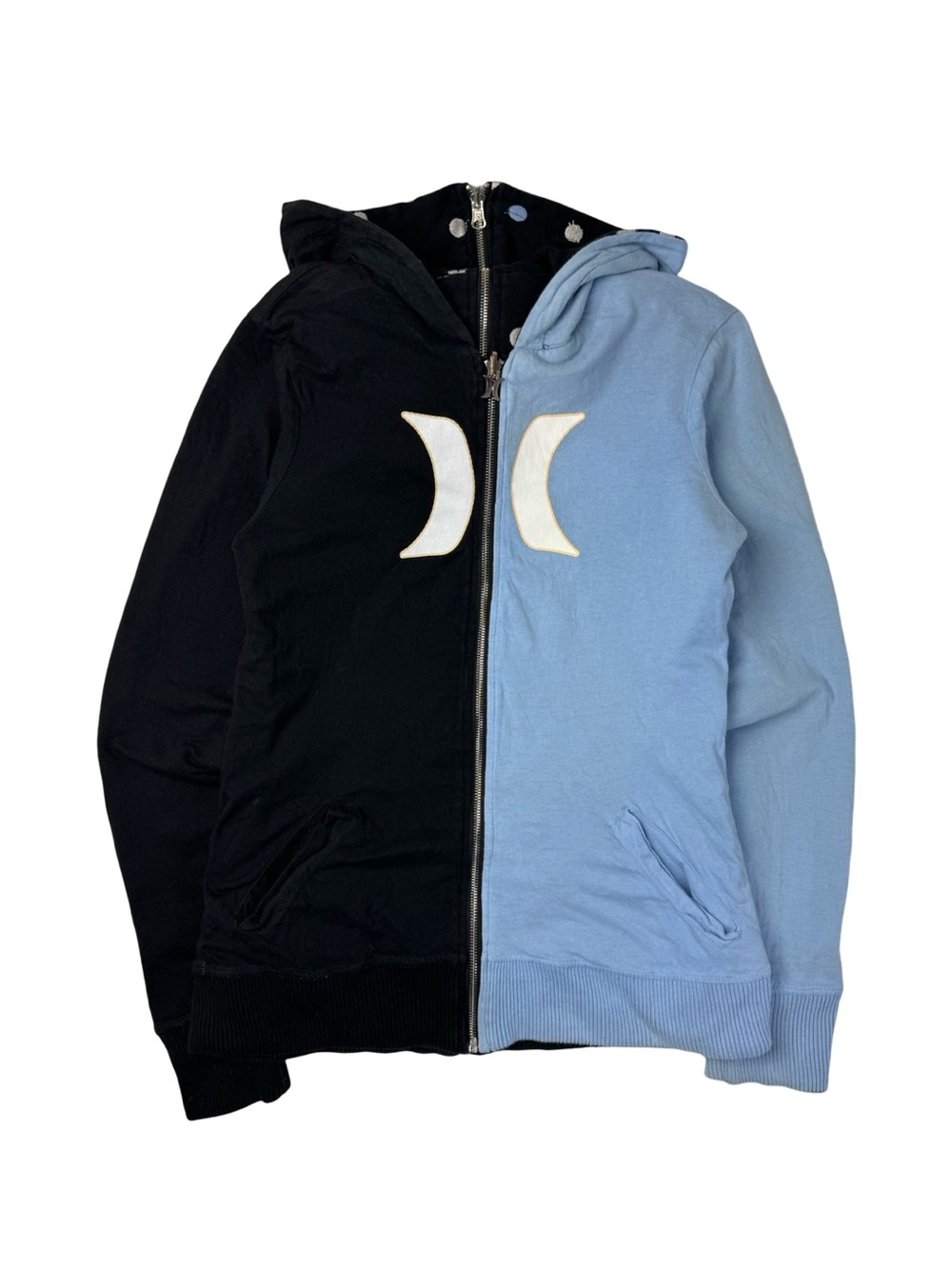 Vintage Y2K Hurley Reversible Surf Indie Sleaze Blog Era Cute Hoodie Two Tone